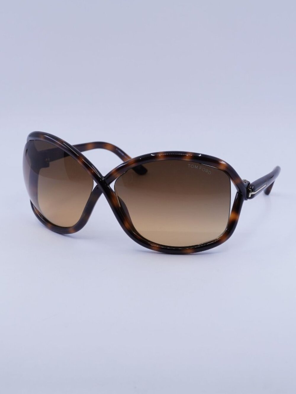 Tom Ford Bettina FT1068 52F Sunglasses Havana Geometric Frame, Brown Lenses